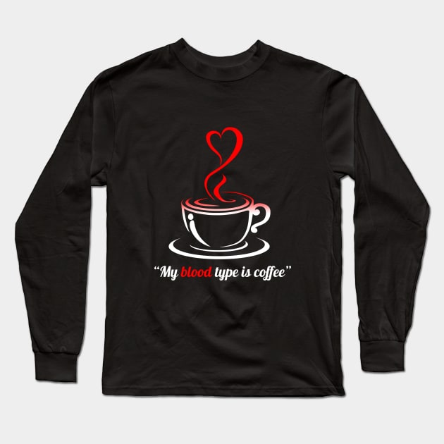 I love coffee, cup of coffee Long Sleeve T-Shirt by cypryanus